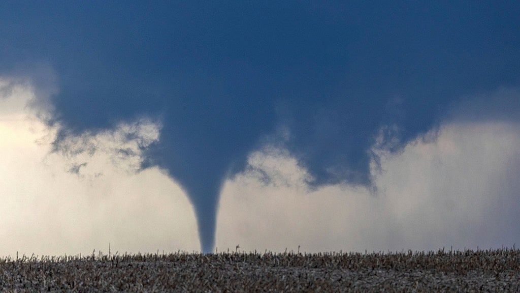 AP : A tornado is seen near north of Waverly, Neb., on Friday, April 26, 2024.