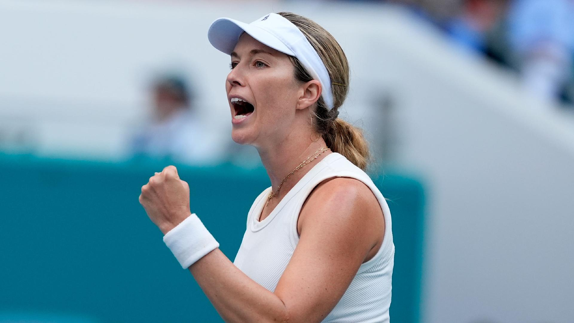 Danielle Collins prevailed at the Charleston Open. - Lynne Sladky/AP