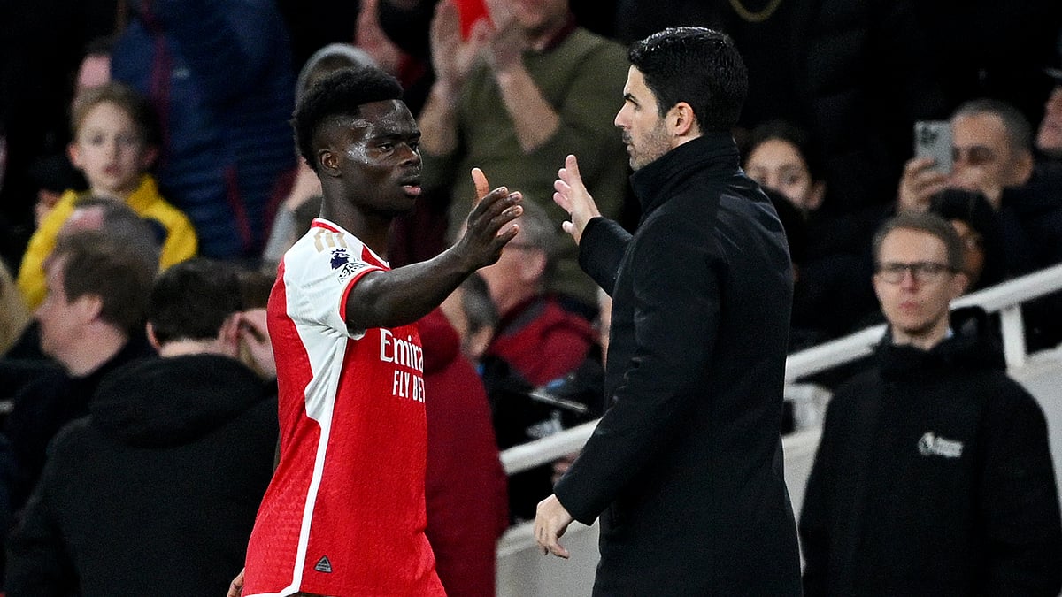 Mikel Arteta heaped praise on Bukayo Saka after Saturday's victory over Bournemouth. - null