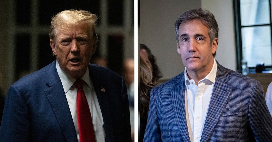 Donald Trump and Michael Cohen - X
