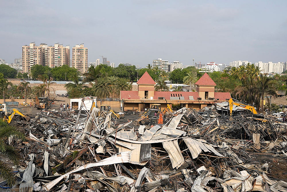 Photo: AP/Ajit Solanki : Rajkot Gaming Zone Fire