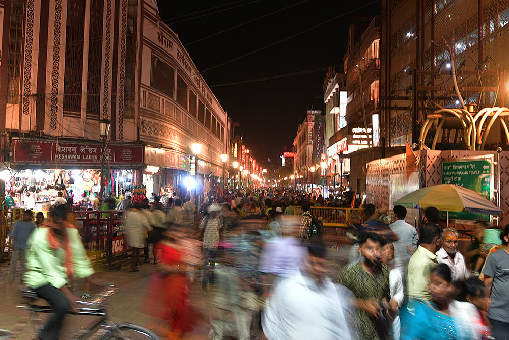 Revamped road in varanasi