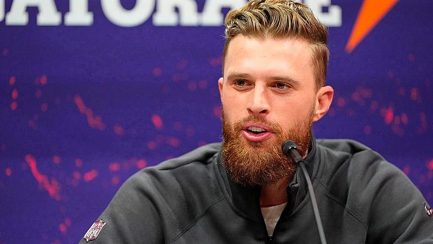 Kansas City Chief Kicker Harrison Butker slams Biden. - X
