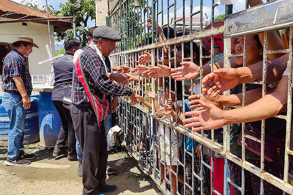 Protest at Indo-Myanmar Friendship Gate