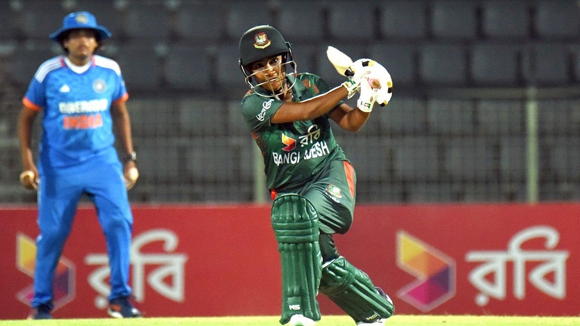 India women's team defeated Bangladesh women by 56 runs in a rain-curtailed match. - X/BCBtigers