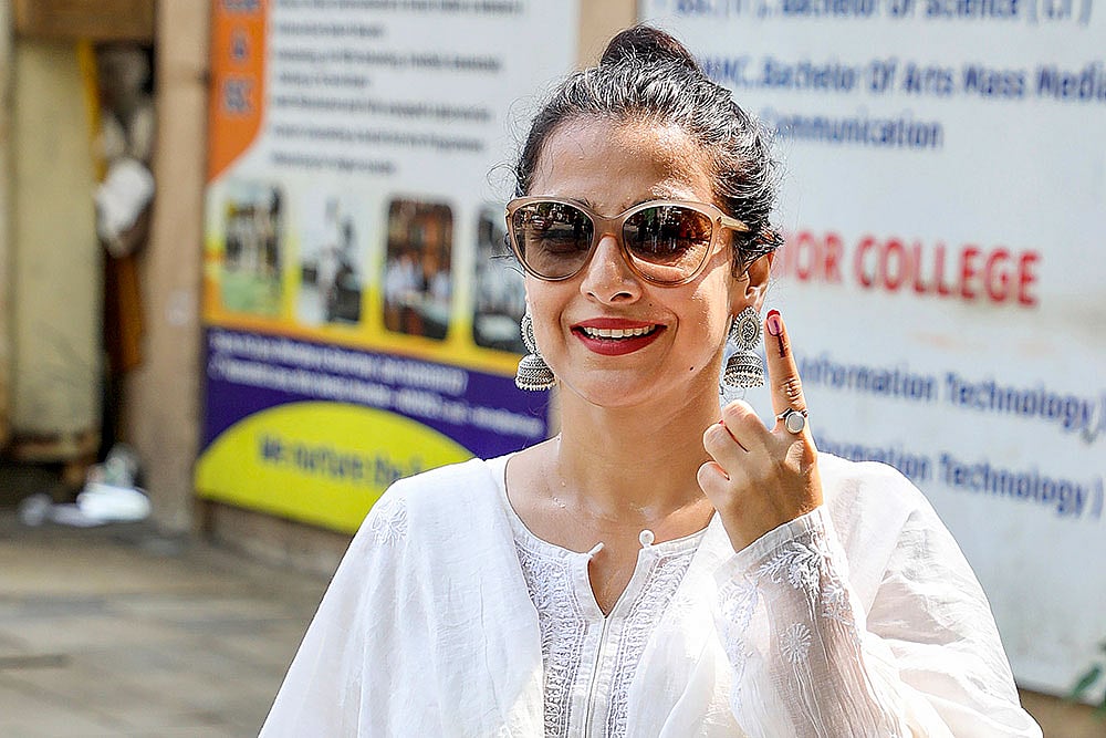 Bollywood actor Vidya Balan
