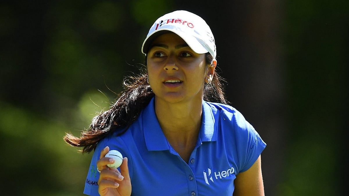 Photo: X/ @jswsports : Avani Prashanth and Tvesa Malik shot even par 72 each to be tied 17th and the best Indians on a difficult first day.