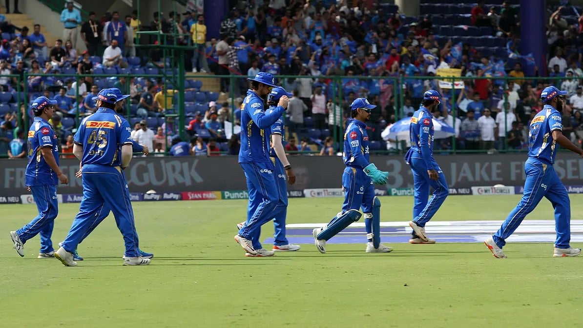 Mumbai Indians in action during match 41 of IPL 2024 against DC on April 27.  - BCCI 