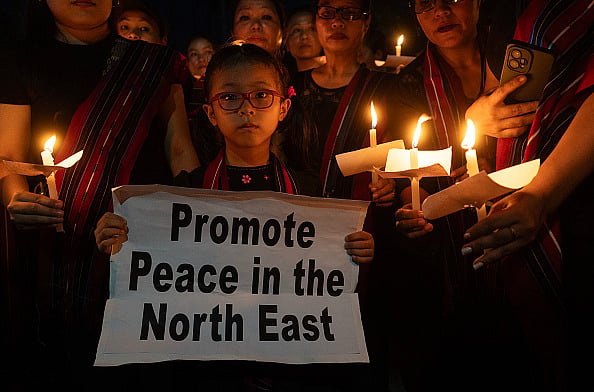 Getty Images : Homes of Kuki leaders in Manipur’s Churachandpur were attacked, raising tensions despite existing peace agreements.