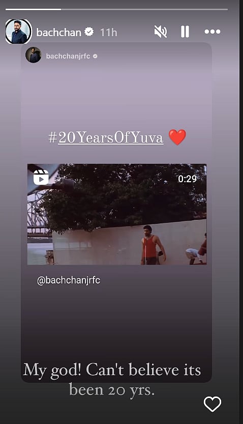 Abhishek Bachchan via Instagram Stories