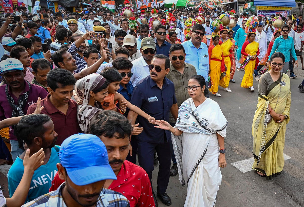 PTI : Mamata Banerjee during rally in West Bengal