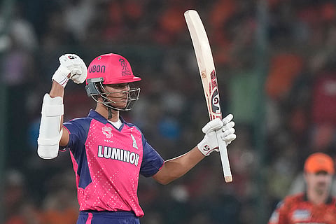Jaiswal celebrates fifty