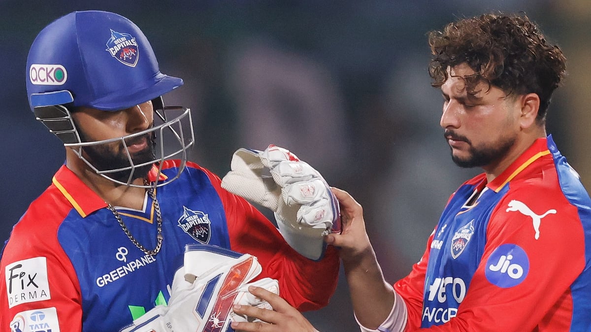 DC skipper Rishabh Pant with Kuldeep Yadav. - Photo: X/@DelhiCapitals