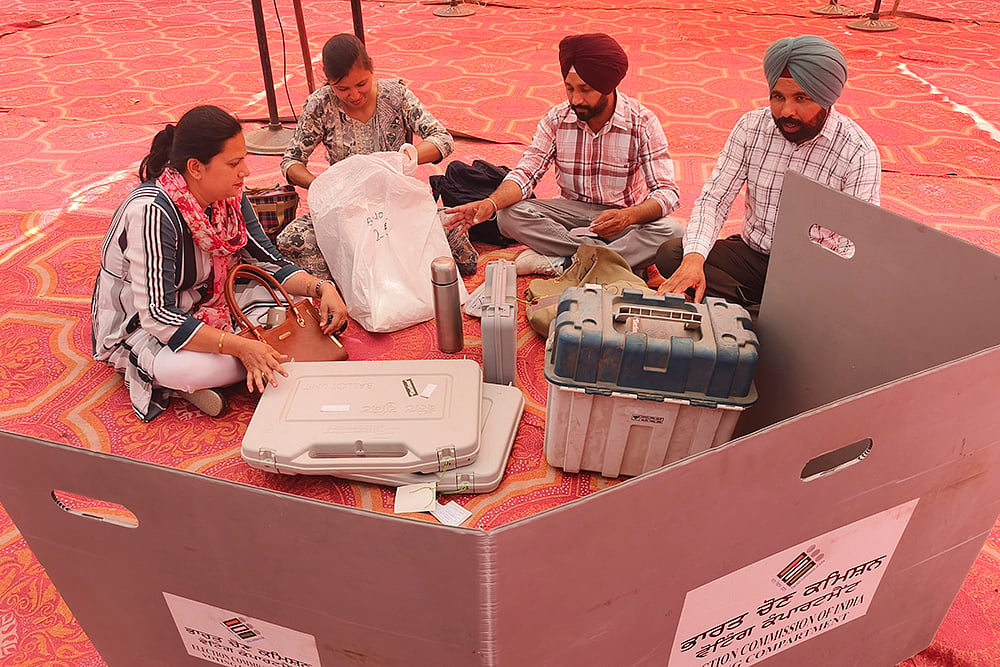 EVM distribution centre 
in Patiala