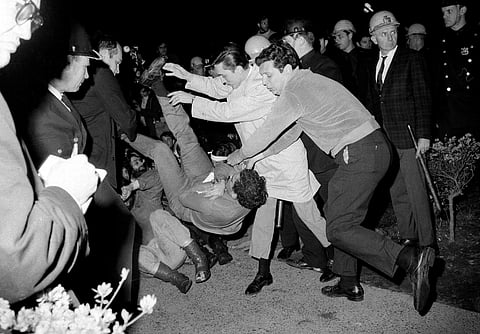 Visuals from the Protests at Columbia University on April 30, 1968.