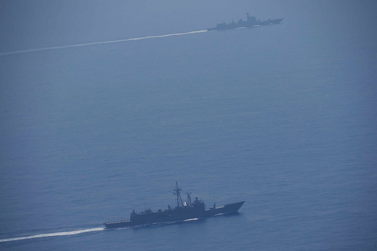 
Chinese vessels are seen near Taiwan - AP
