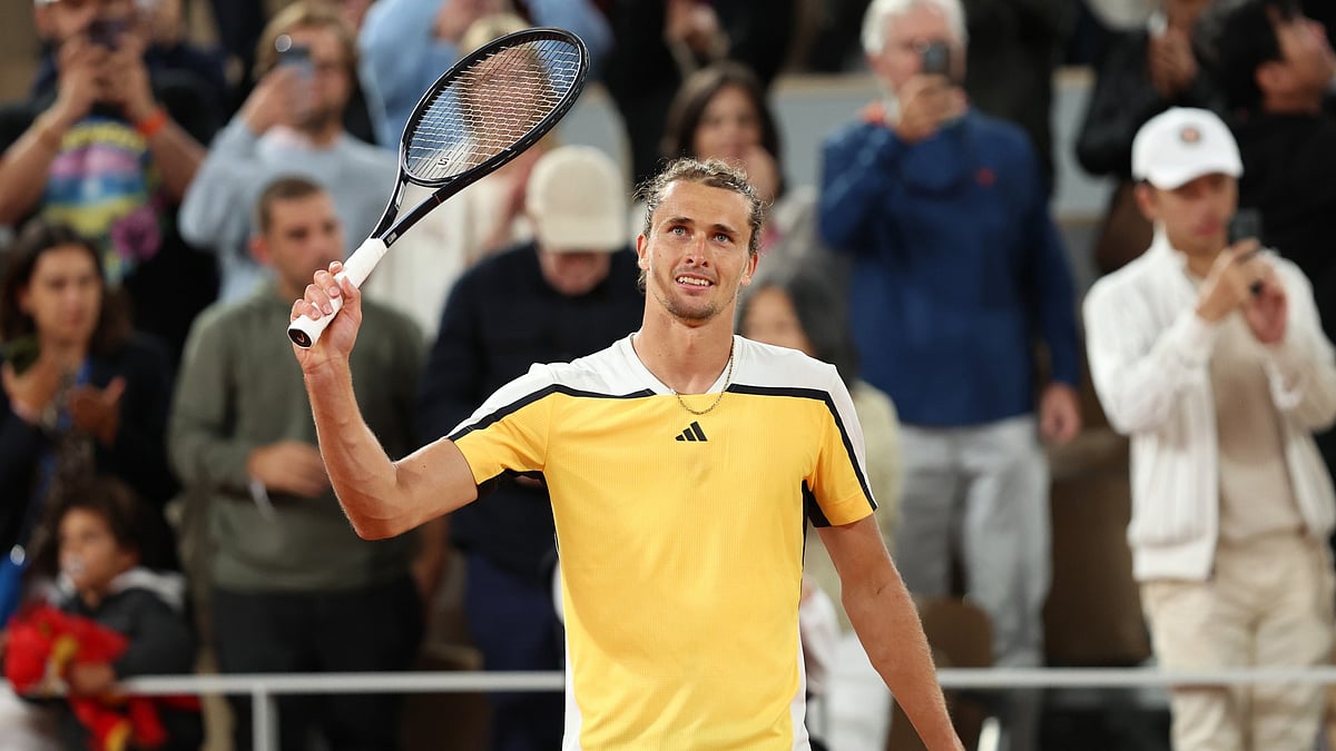 Alexander Zverev at Roland Garros.