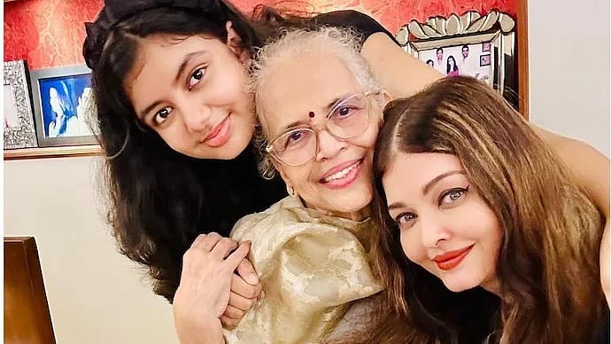 Instagram : Aaradhya Bachchan and Aishwarya Rai with Brinda Rai