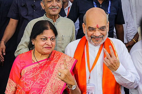 Amit Shah votes for 3rd phase