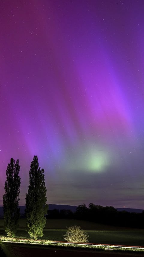 Aurora Display In Switzerland