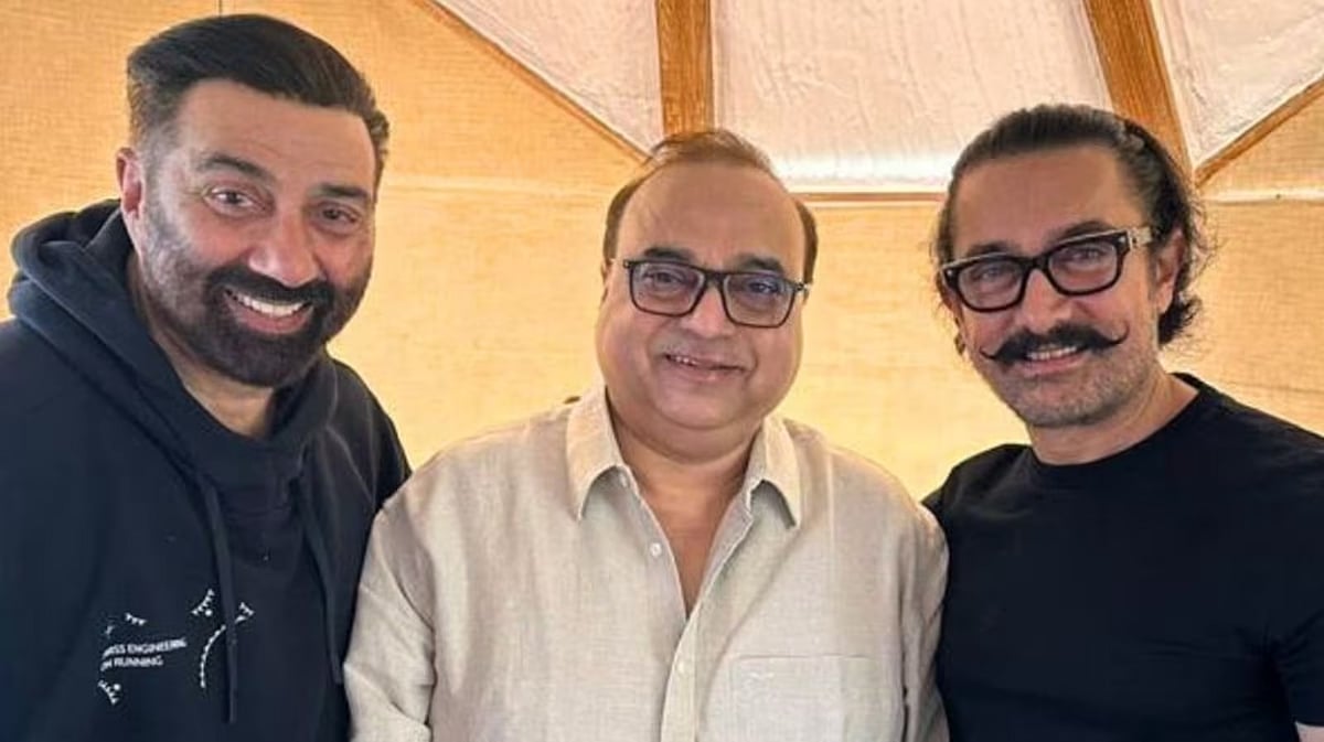 Instagram : Sunny Deol, Rajkumar Santoshi, Aamir Khan for Lahore: 1947