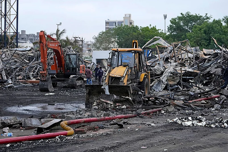 Rajkot Fire Site In Rajkot