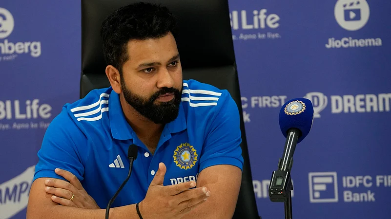 Rohit Sharma in Press Conference. AP Photo