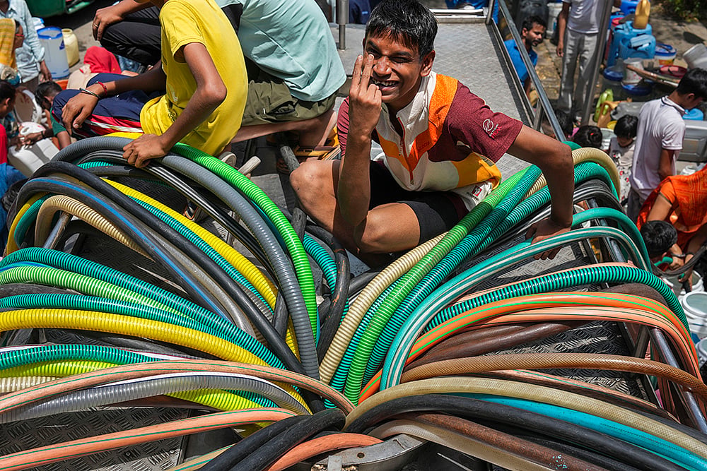 Water crisis in Delhi - | Photo: PTI/Atul Yadav