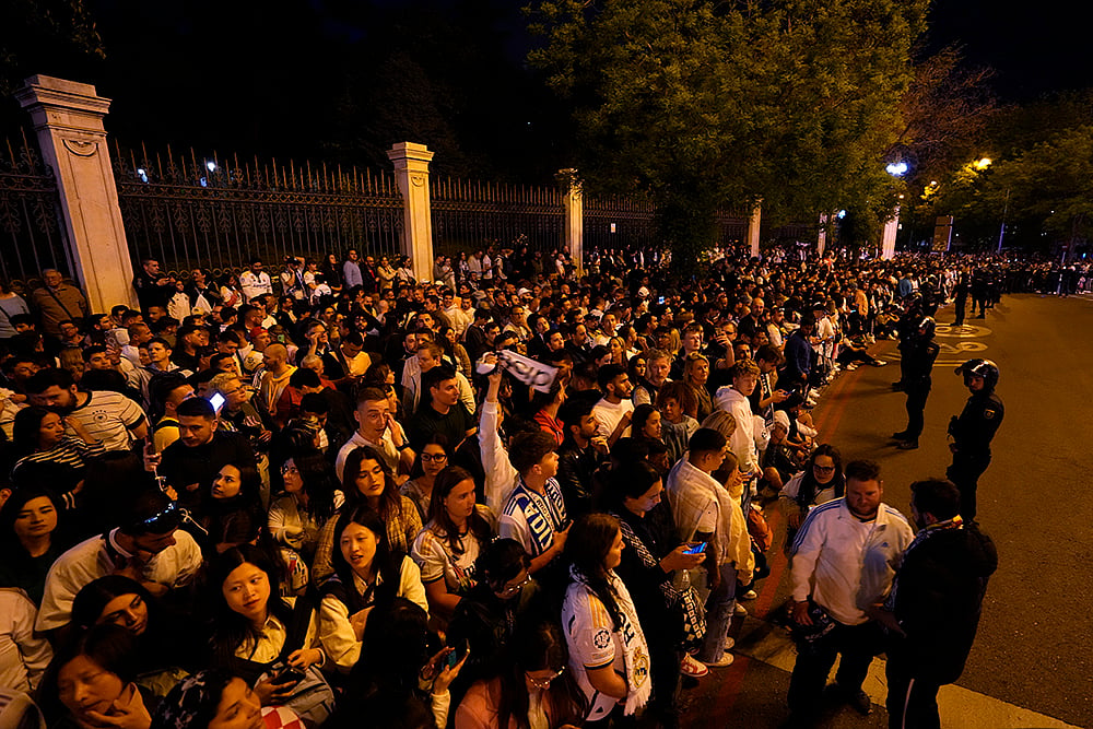 Celebration at Cibeles Square