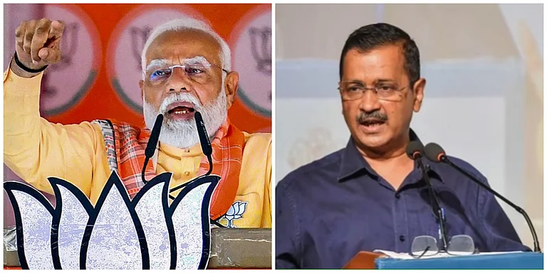 Prime Minister Narendra Modi (left); Delhi Chief Minister Arvind Kejriwal (right) | - PTI