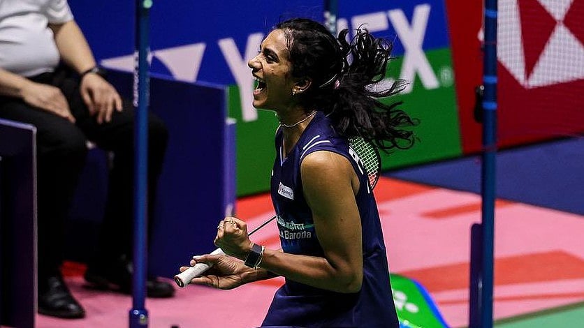 Photo: X/ @Pvsindhu1 : Former World Champion PV Sindhu will next face Korea's Sim Yu Jin.