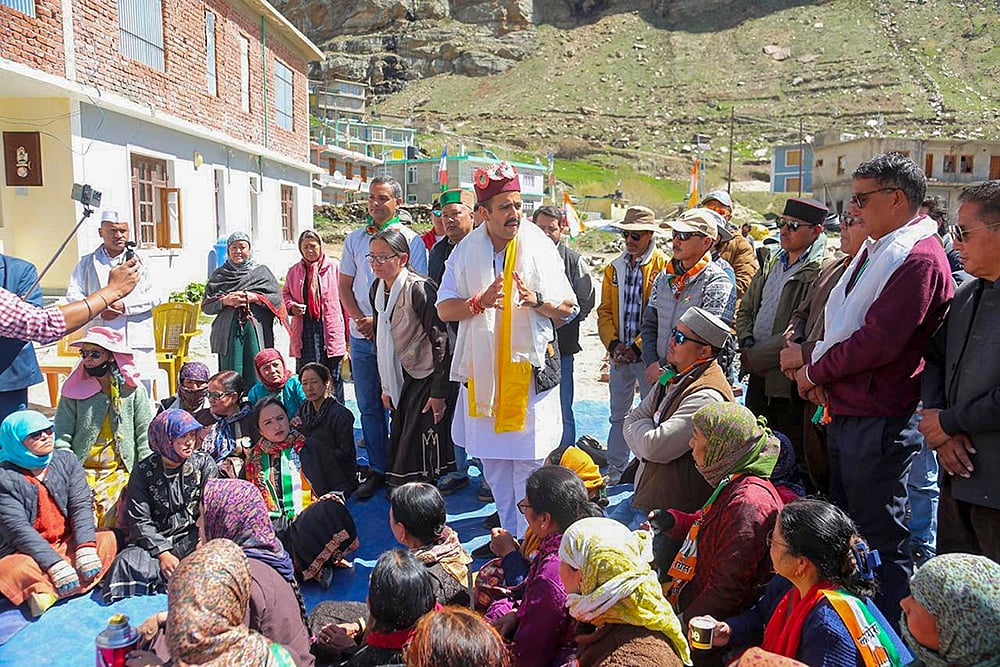 Congress LS polls campaign in Lahaul & Spiti