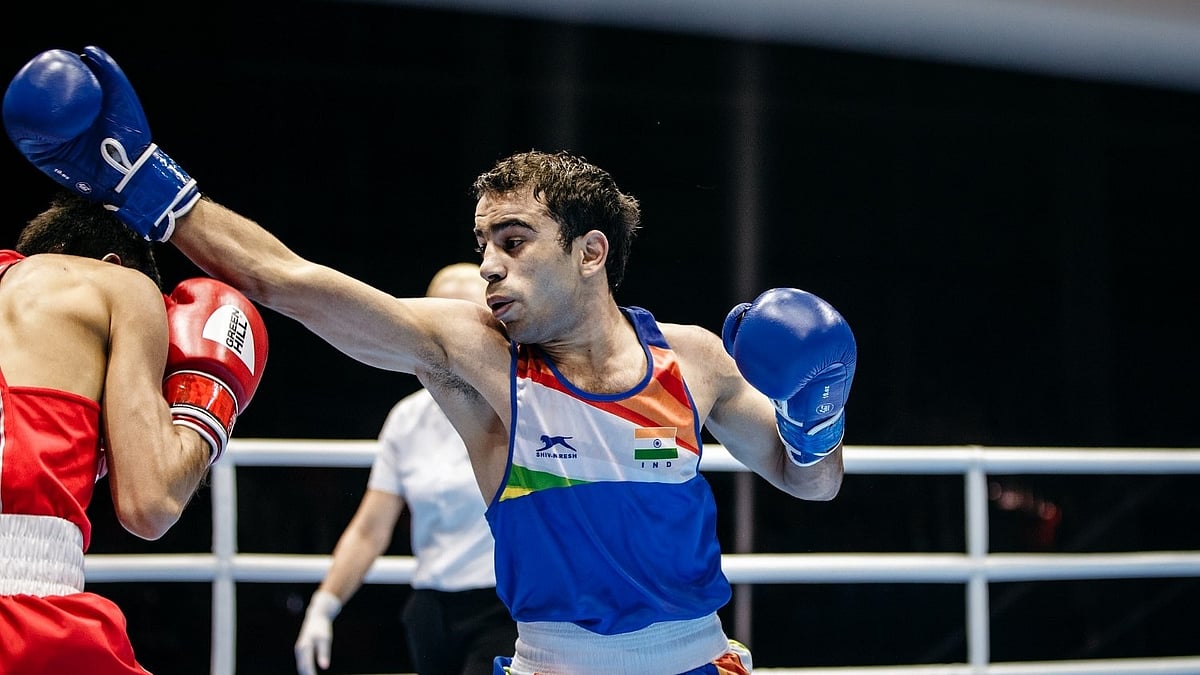BFI : File photo of Indian boxer Amit Panghal.