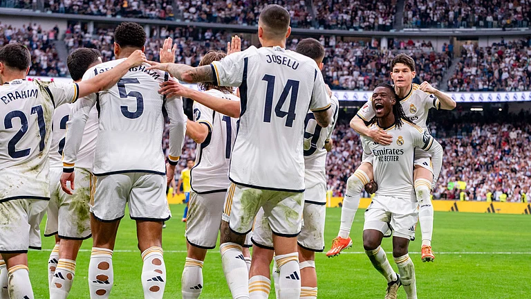 Real Madrid have won the La Liga 2023-24 title. - null