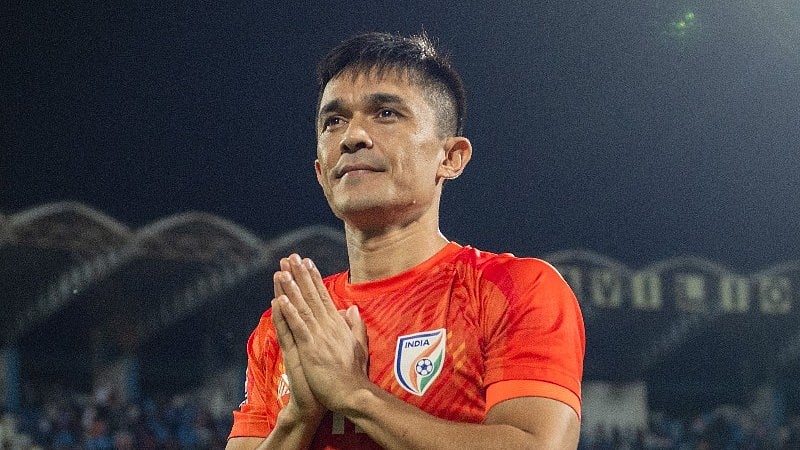 Sunil Chhetri will play his last International match on 6th June against Kuwait. - Photo: X/ @IndianFootball
