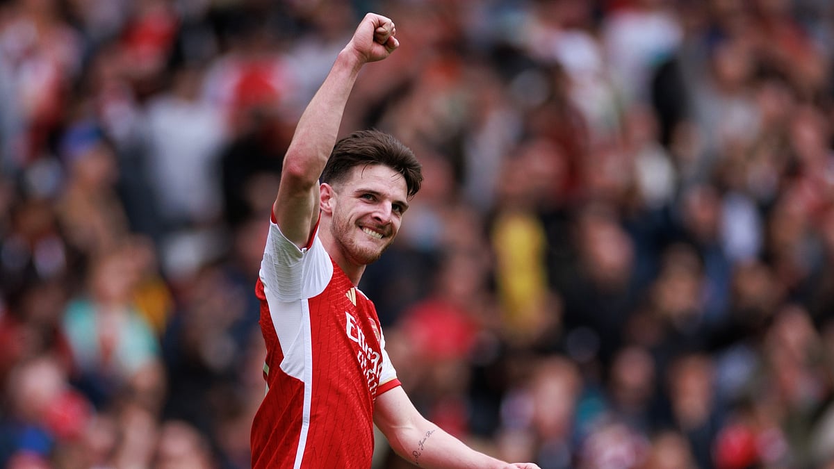 Declan Rice has enjoyed a fine debut campaign at the Emirates Stadium. - null