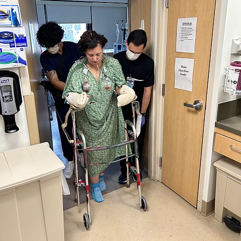 Allie Shehorn in hospital