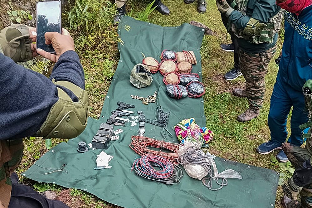 Arms, explosives recovered from J&Ks Reasi
