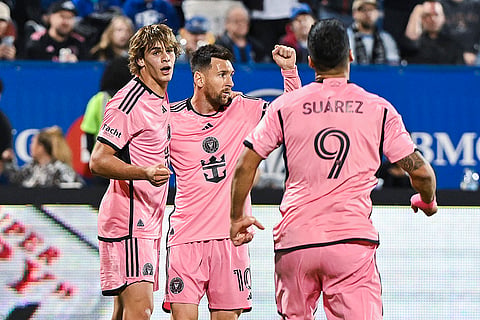 Benjamin Cremaschi celebrates after scoring a goal