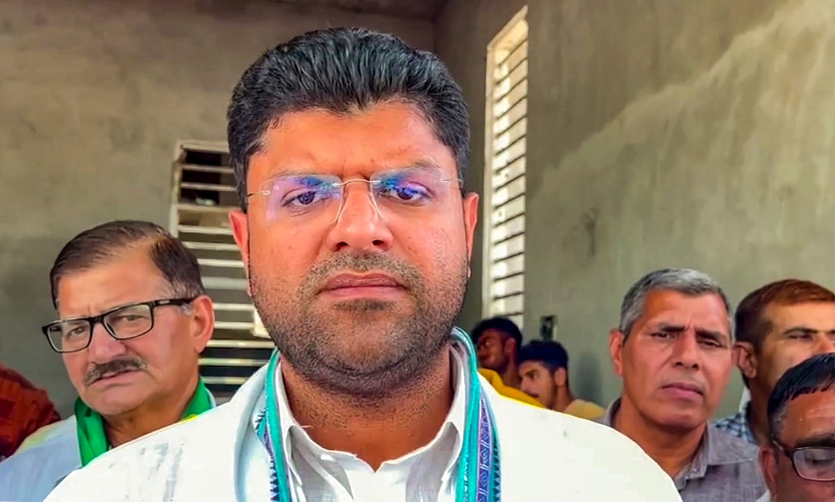 JJP leader Dushyant in Hisar