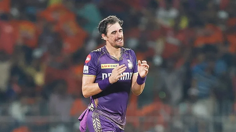Mitchell Starc picked up two wickets for just 14 runs in the IPL 2024 final between Kolkata Knight Riders and Sunrisers Hyderabad in Chennai on Sunday (May 26). - BCCI