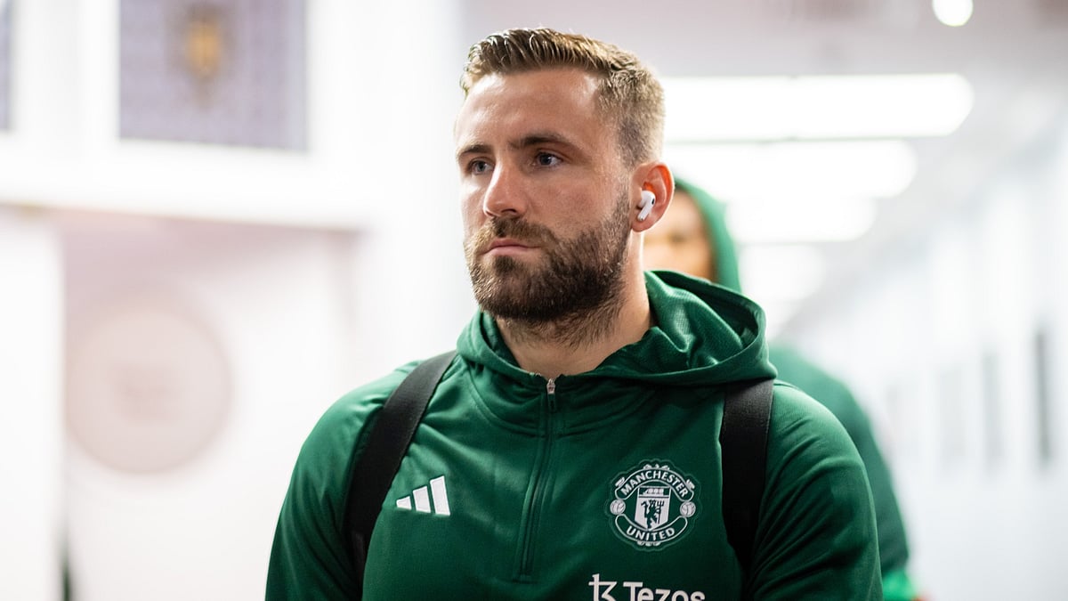 Manchester United left-back, Luke Shaw.