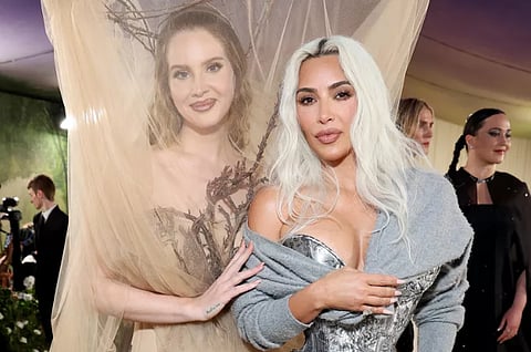 Lana Del Rey And Kim Kardashian Pose At The Met Gala 2024