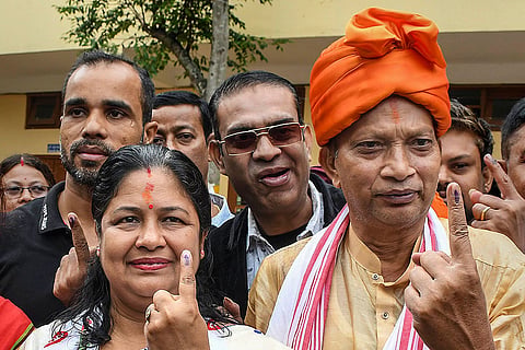Bijuli Kalita Medhi votes for 3rd phase