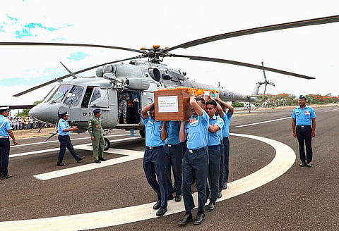 CPL Vicky Pahade's mortal remains in Chhindwara