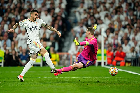 Madrid's Joselu scores opening goal