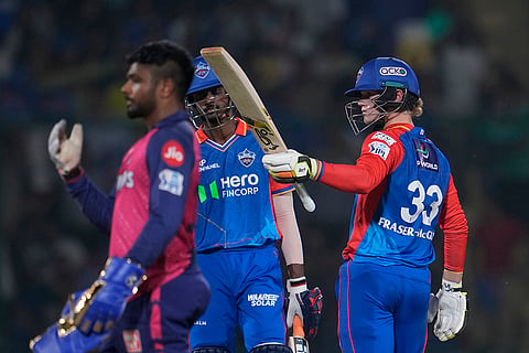 Jake Fraser-McGurk celebrates fifty