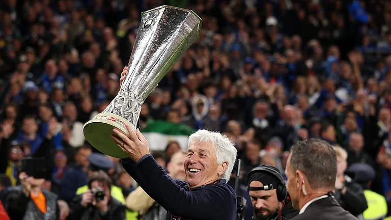 Atalanta manager, Gian Piero Gasperini. - null