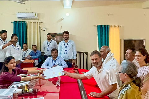 Rahul Gandhi files nomination from Rae Bareli