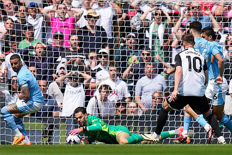Man City's goalkeeper Ederson
